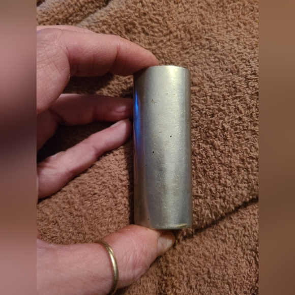 Vintage Wood, Rainbow Albalone,Mexico Nickle Silver Lighter Case.Handmade - Picture 4 of 7